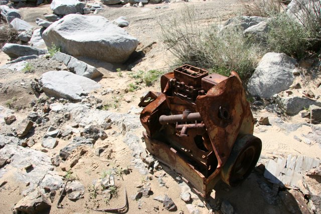 Abandoned Bulldozer in the Desert