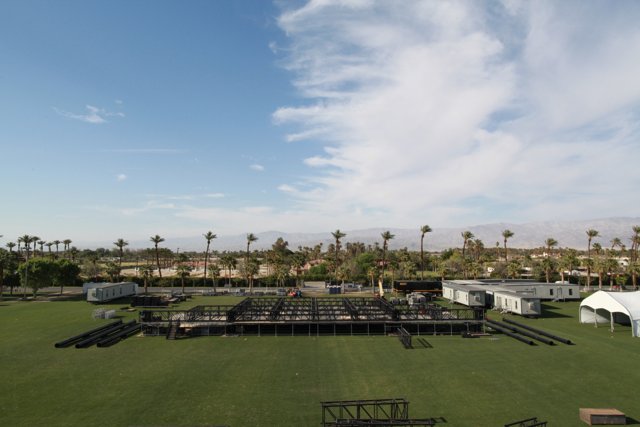 Coachella's Stage in the Vast Field