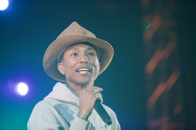 Pharrell's Hat Steals the Spotlight