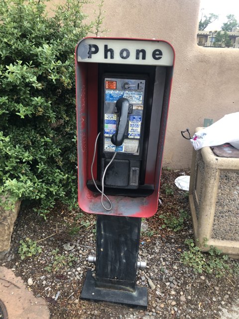 Lone Pay Phone in the Desert