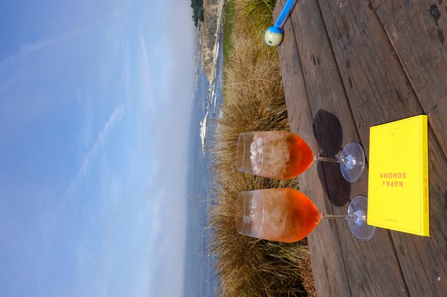 Coastal Aperol Spritz with Ocean View