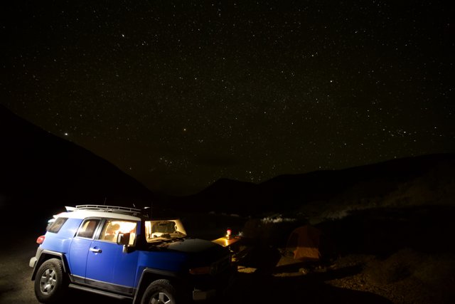 Jeep under the Starry Sky