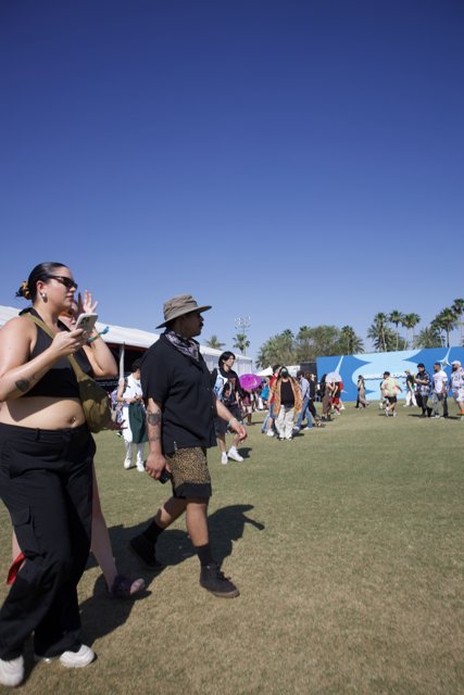 Stride and Style: A Sunny Afternoon at Coachella 2024
