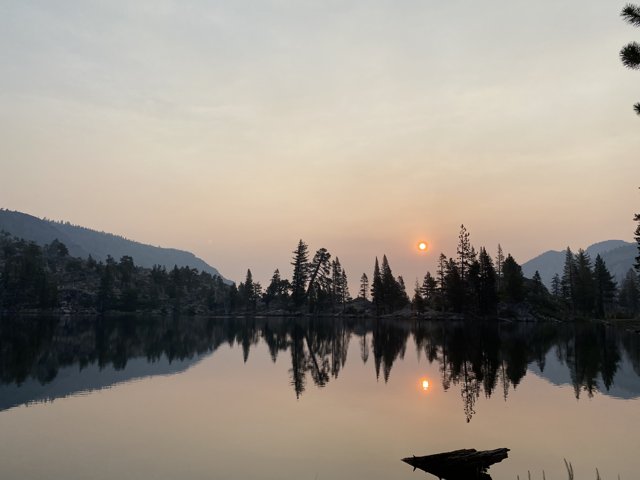 Sunrise over Grass Lake in Desolation Wilderness