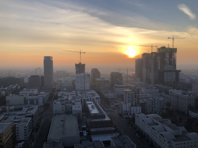 Golden Sunrise in Los Angeles