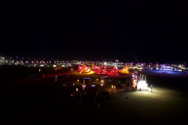 Night Lights at the Coachella Music Festival