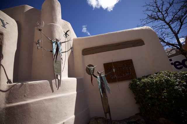 Southwest Adobe Gallery with Native American Art