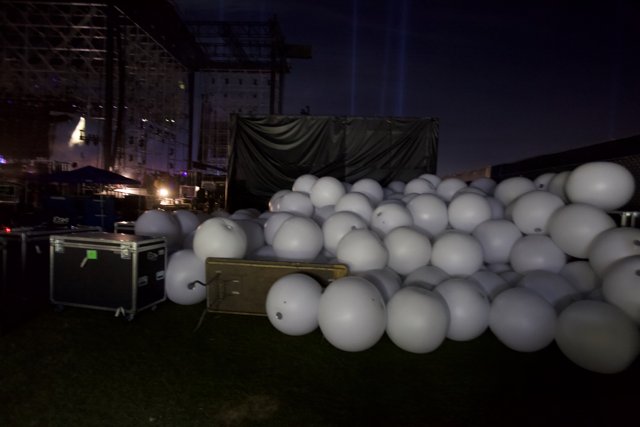 Lighting up the Night Sky with Balloon Spheres