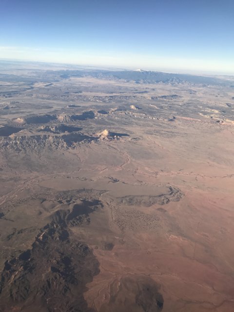 Awe-Inspiring Desert Landscape Seen From Above