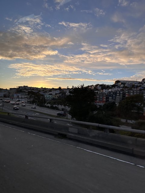 Freeway Sunset in San Francisco