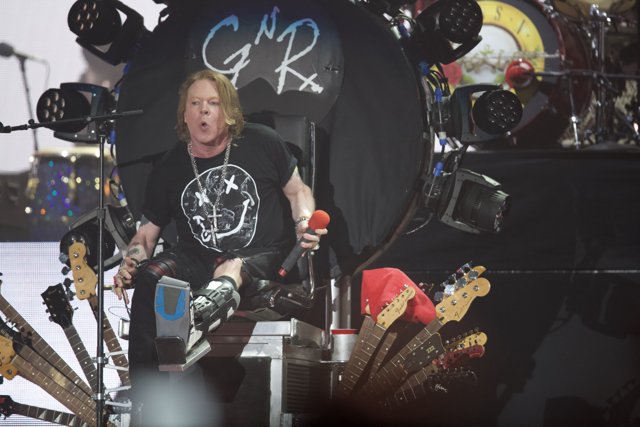 Axl Rose rocks Coachella with his guitar collection
