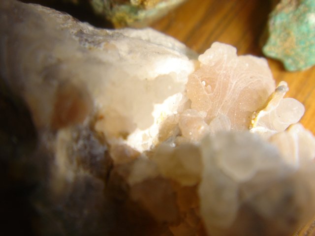 Crystal Rock with White Substance