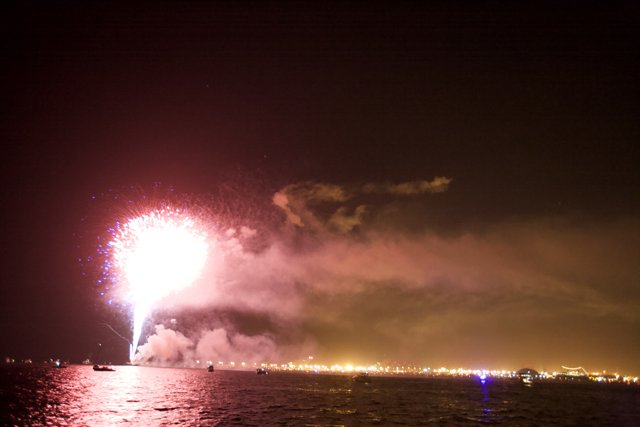 Fireworks Spectacular over the Water