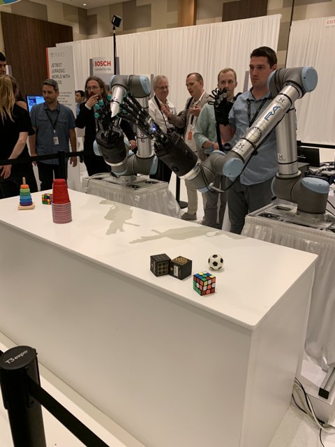 Group Observing Robot at Aria Resort & Casino