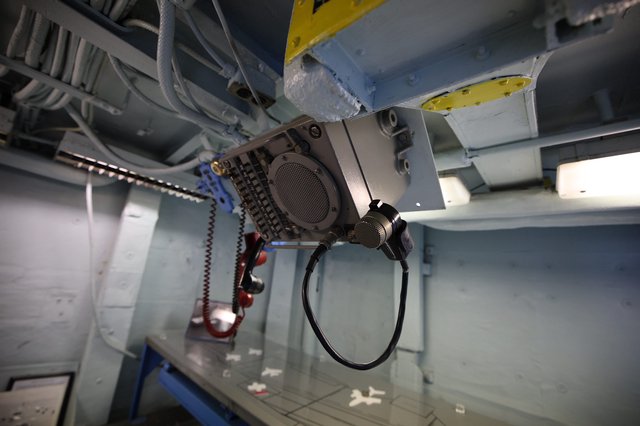 Naval Communications Equipment Inside USS Hornet