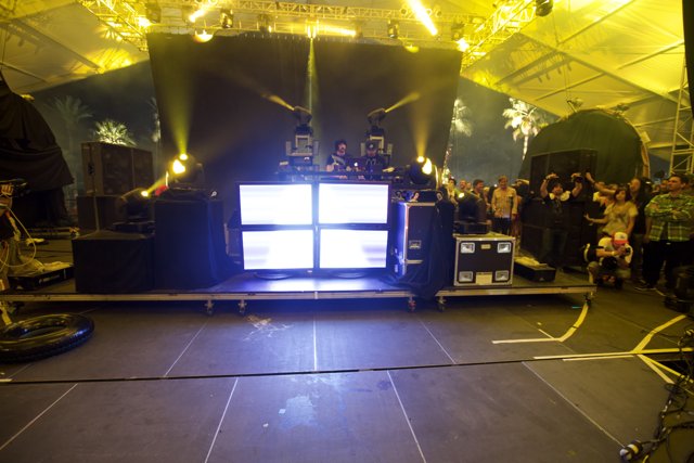 Coachella Music Festival Stage Lights Up with DJ AM
