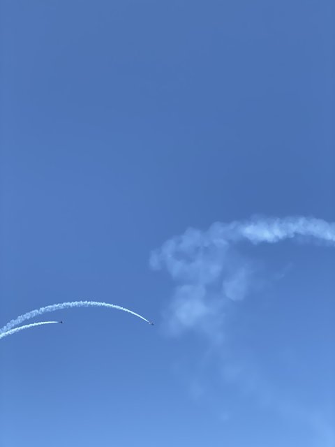 High-Flying Aircrafts in the Blue Sky