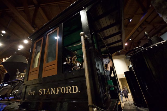 Historic Gov. Stanford Railroad Car at Museum