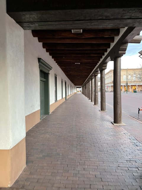 The Majestic Walkway of Palace of the Governors