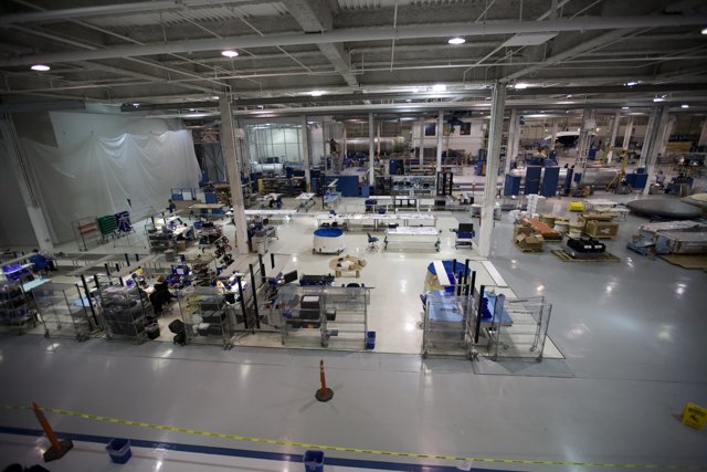 Inside an Industrial Hangar