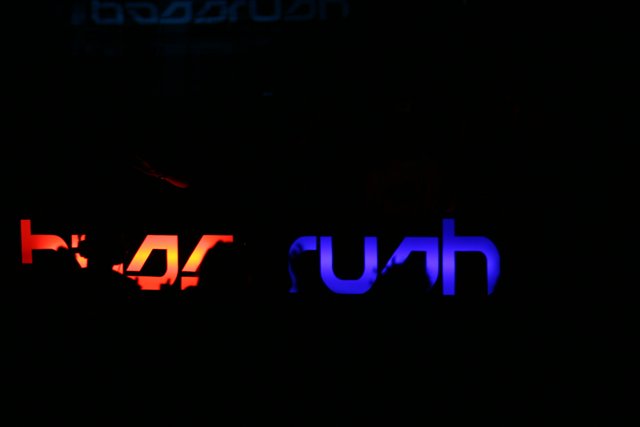 Brave Rush Illuminated with Neon Sign
