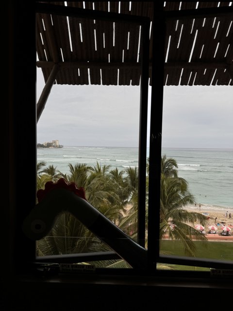 Framed Serenity: A Window View at The Royal Hawaiian