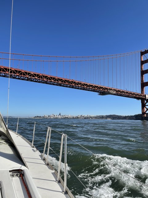 Cruising under the Golden Gate