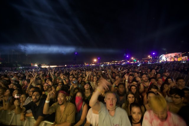 Coachella 2017 Crowd Under the Night Sky