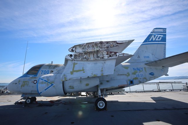 Cutaway Display of Navy S-3 Viking Aircraft