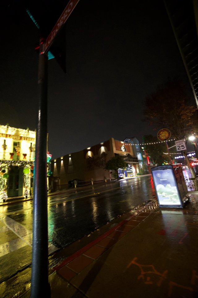 Rainy Night on Historic Route 66 in San Luis Obispo