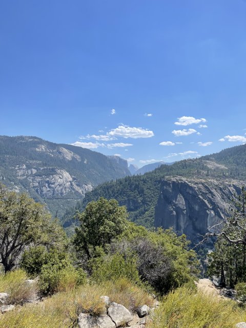 Overlooking the Majestic Yosemite Valley