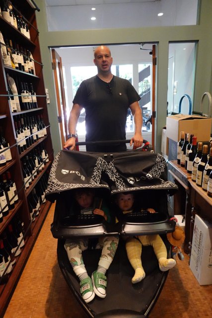 Family Outing in the Wine Shop