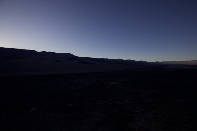 Peaceful sunset at Death Valley National Park