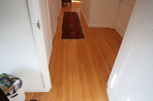 Clean Hallway with Oriental Runner Rug