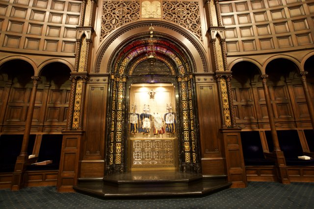 The Ornate Door to Wilshire Temple's Altar