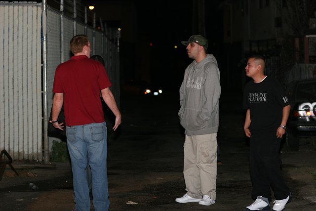 Three Men in a Dark Alley