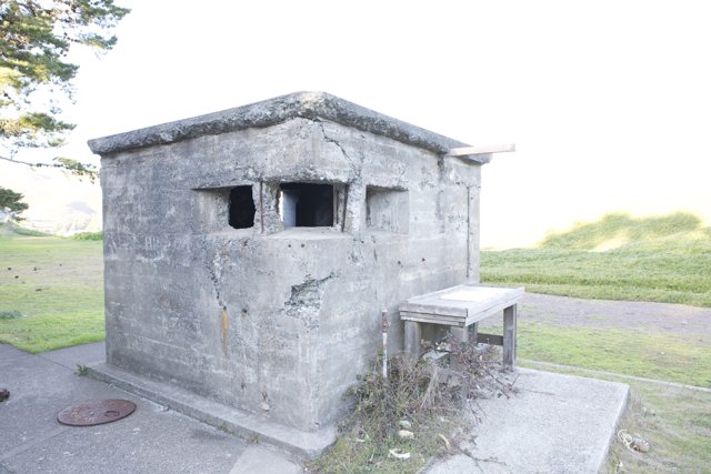 Concrete Bunker with Window