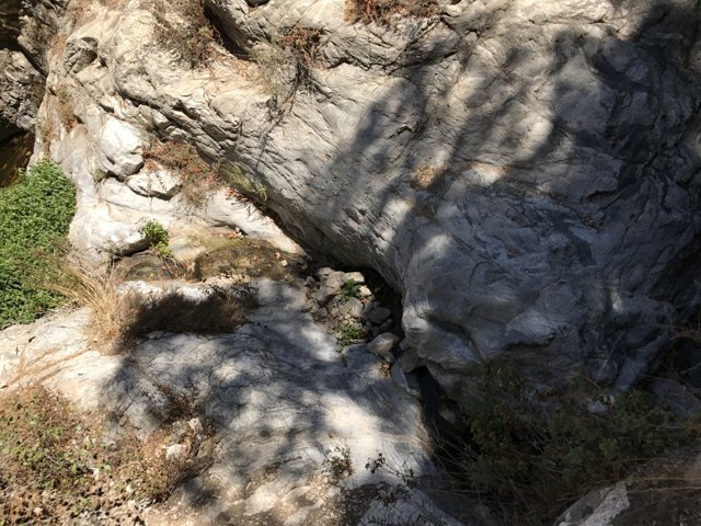 Slate Rock Formation in the Heart of Angeles National Forest