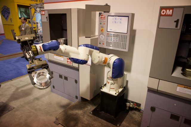 Advanced Robotic Arm in a Machine Shop
