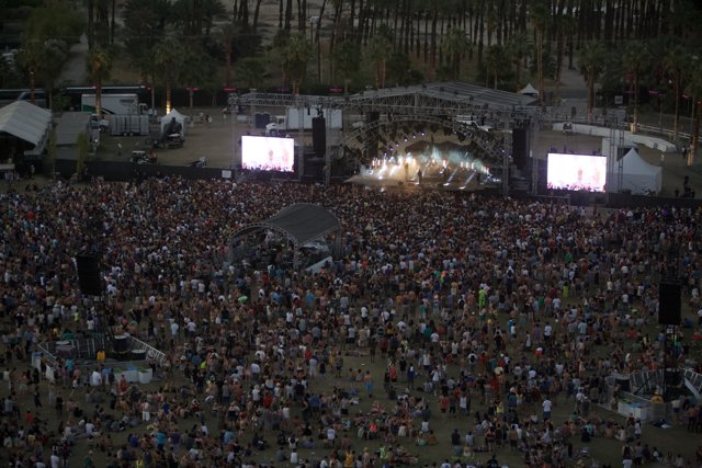 Coachella Concert-goers Attendees Enjoy the Music