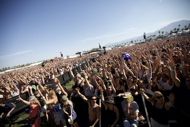 Coachella Sunda y Music Festival Crowd