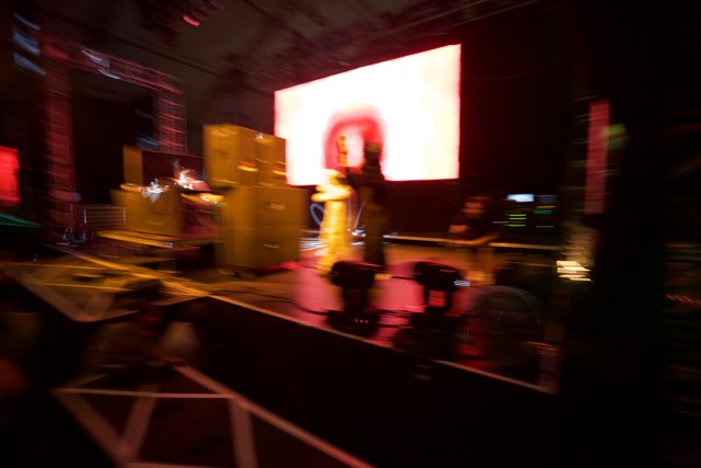 Blurred Lights on the Coachella Stage