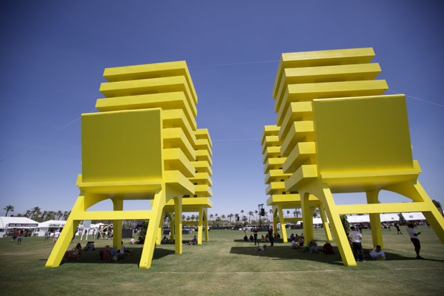 Yellow Chairs on the Green