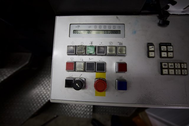 Control Panel of Machine