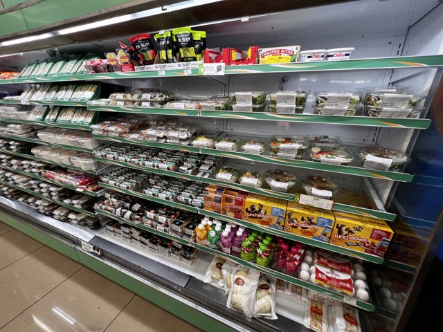 Fully Stocked Shelves at Kahului Supermarket