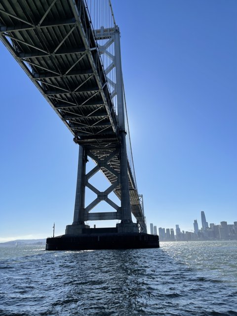 Majestic Bay Bridge gracing San Francisco cityscape