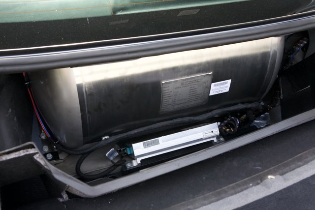 Electric Car with Trunk-Mounted Battery