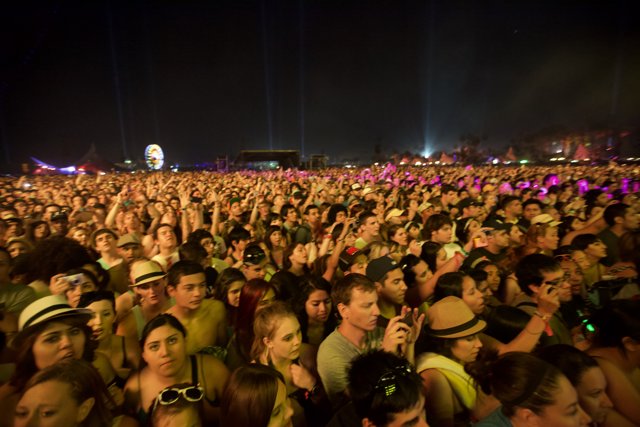 Coachella 2011: The Night Sky Lights Up with Concertgoers