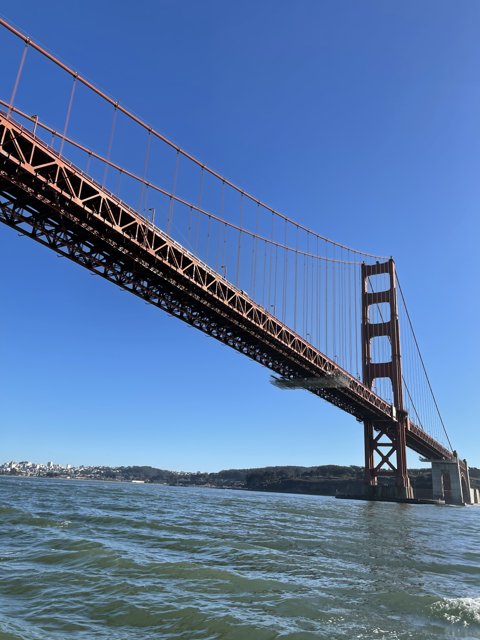 Golden Gate Bridge in a Beautiful Blue Sky Setting