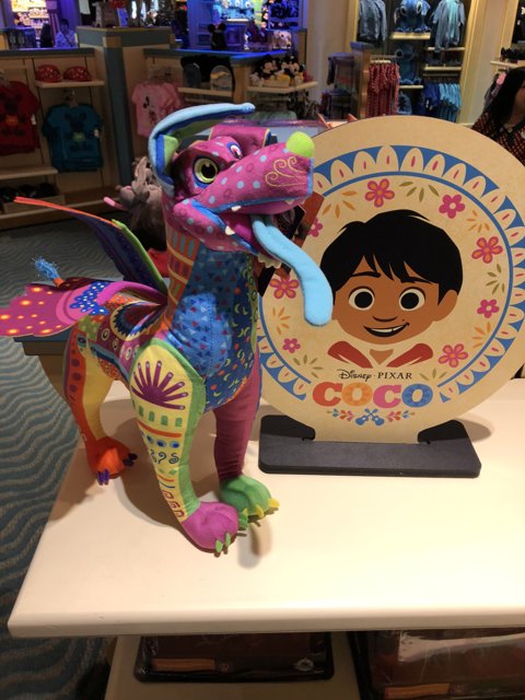 Colorful dragon plushie